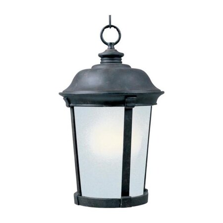 Maxim One Light Bronze Frosted Seedy Glass Hanging Lantern 85099FSBZ